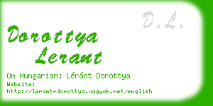 dorottya lerant business card